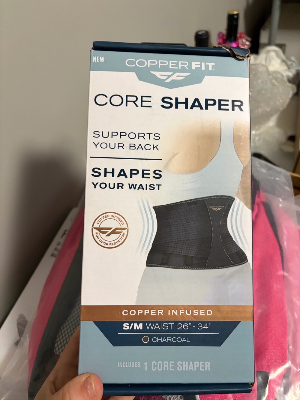 Core Shaper Waist Support - Charcoal (S/M)